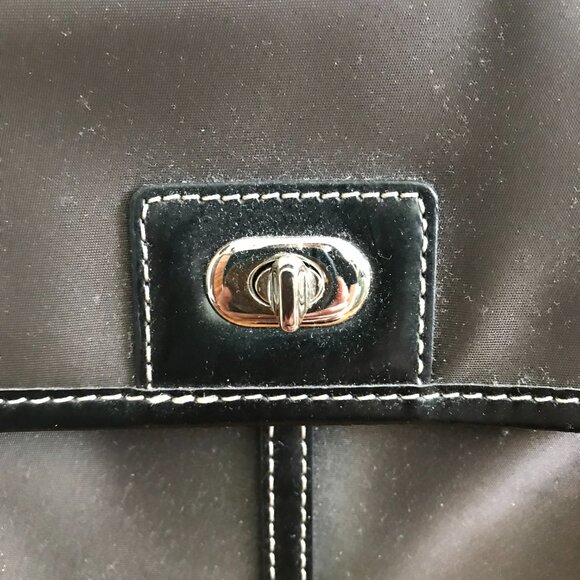 Caslon | Two-Compartment Brown Nylon Backpack - Picture 3 of 16